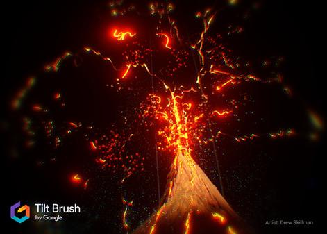 倾斜的刷子 VR (Tilt Brush)