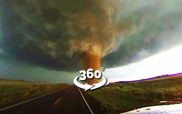 【360° VR】开车遇上恐怖龙卷风