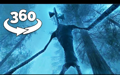 【360° VR】油管1000万播放的恐怖场景全景视频