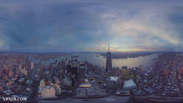 【360° VR】美国纽约,摩天大楼之城,8K航拍视频