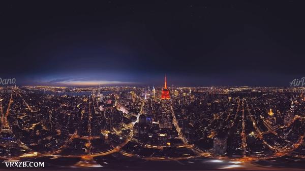 【360° VR】美国纽约,摩天大楼之城,8K航拍视频