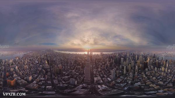 【360° VR】美国纽约,摩天大楼之城,8K航拍视频