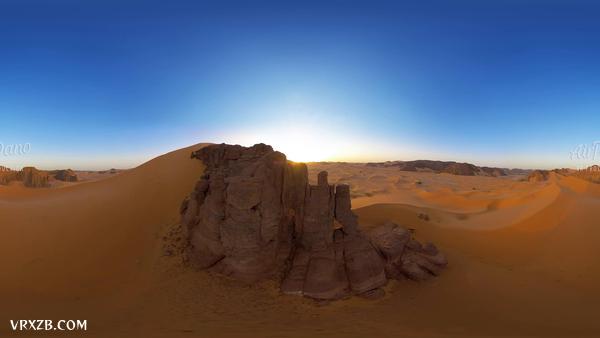 【360° VR】阿尔及利亚撒哈拉沙漠。 5K航拍360度视频