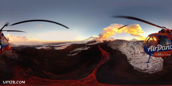 【360° VR】飞跃爆发火山