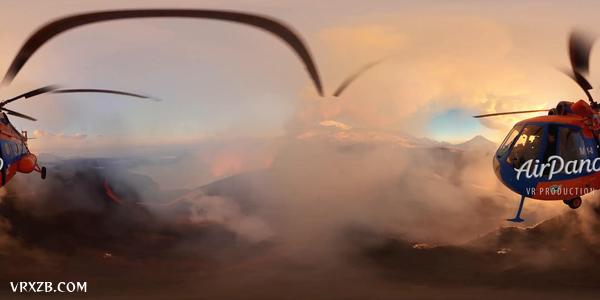 【360° VR】飞跃爆发火山