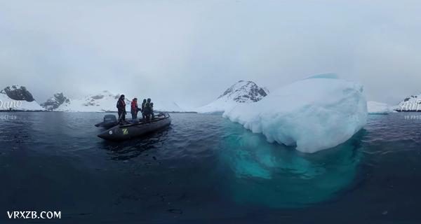【360° VR】南极洲。第一部分。4K航拍视频