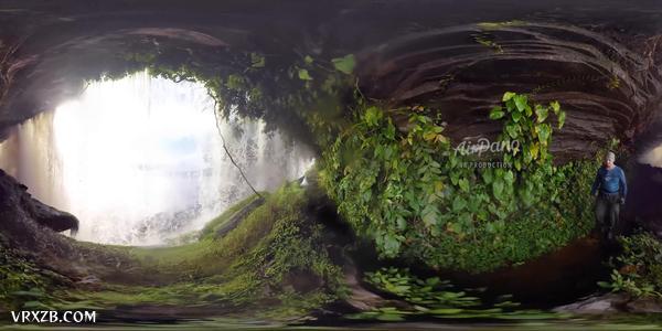 【360° VR】Canaima泻湖,委内瑞拉。第二部分。哈查瀑布，4K空中视频